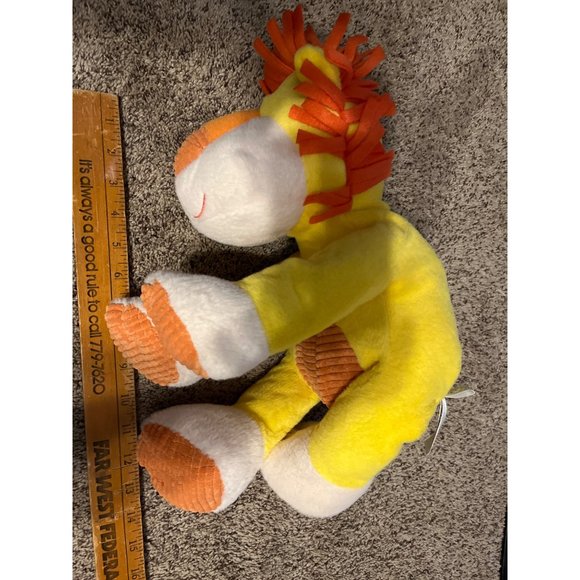 Animal Adventure Lion 13" Fun Plush Yellow Orange 2015 Cuddly Soft Felt Mane - Picture 8 of 9